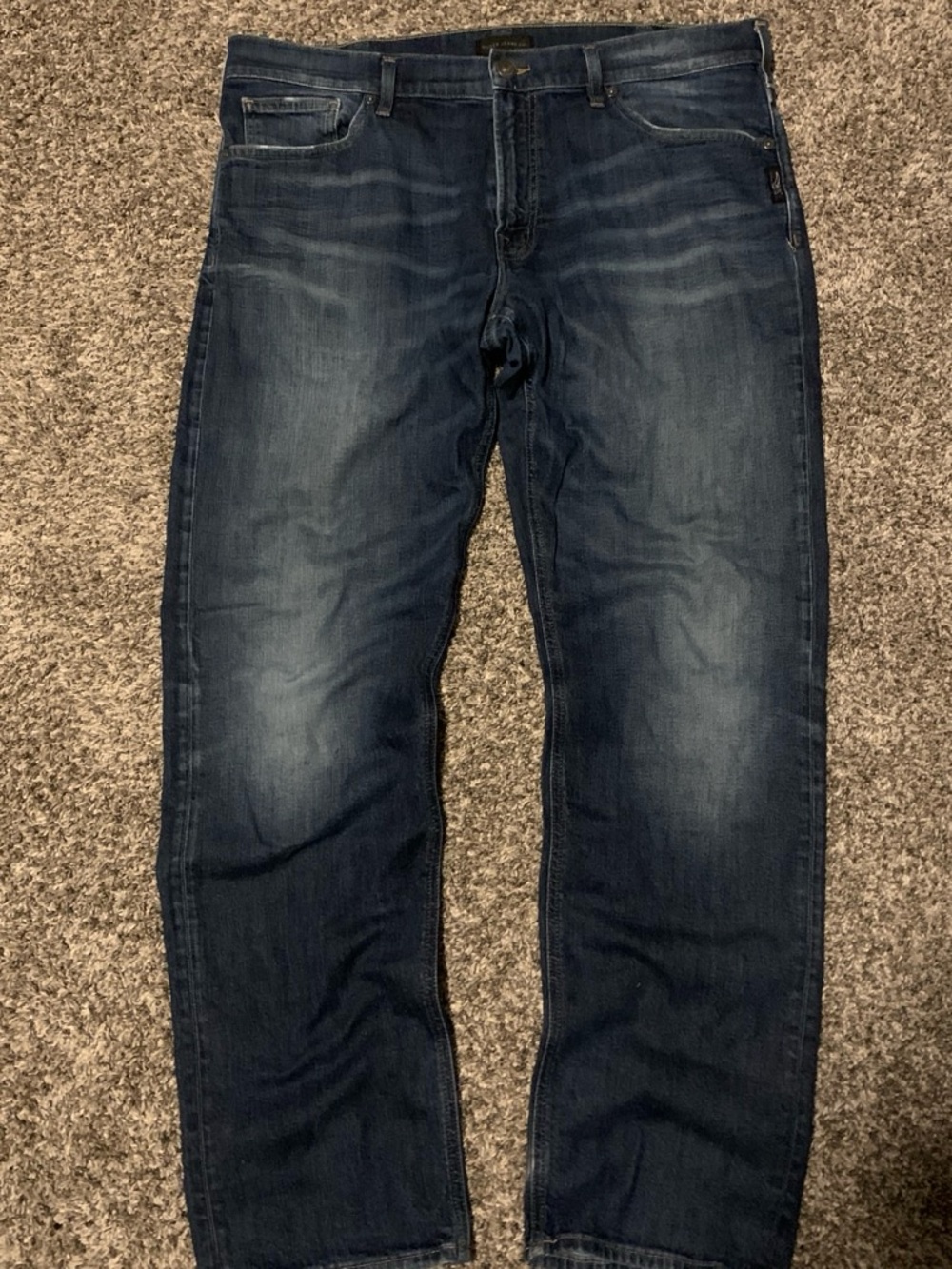 Silver Jeans Men's Straight Leg Indigo Wash Jeans
